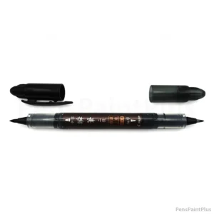 Pilot Shunpitsu beidseitiger Pinselstift mit harter und weicher Spitze, schwarze Tinte